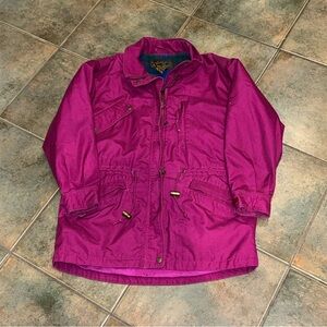 Vintage women’s Eddie Bauer chore Purple wool lined Jacket size small